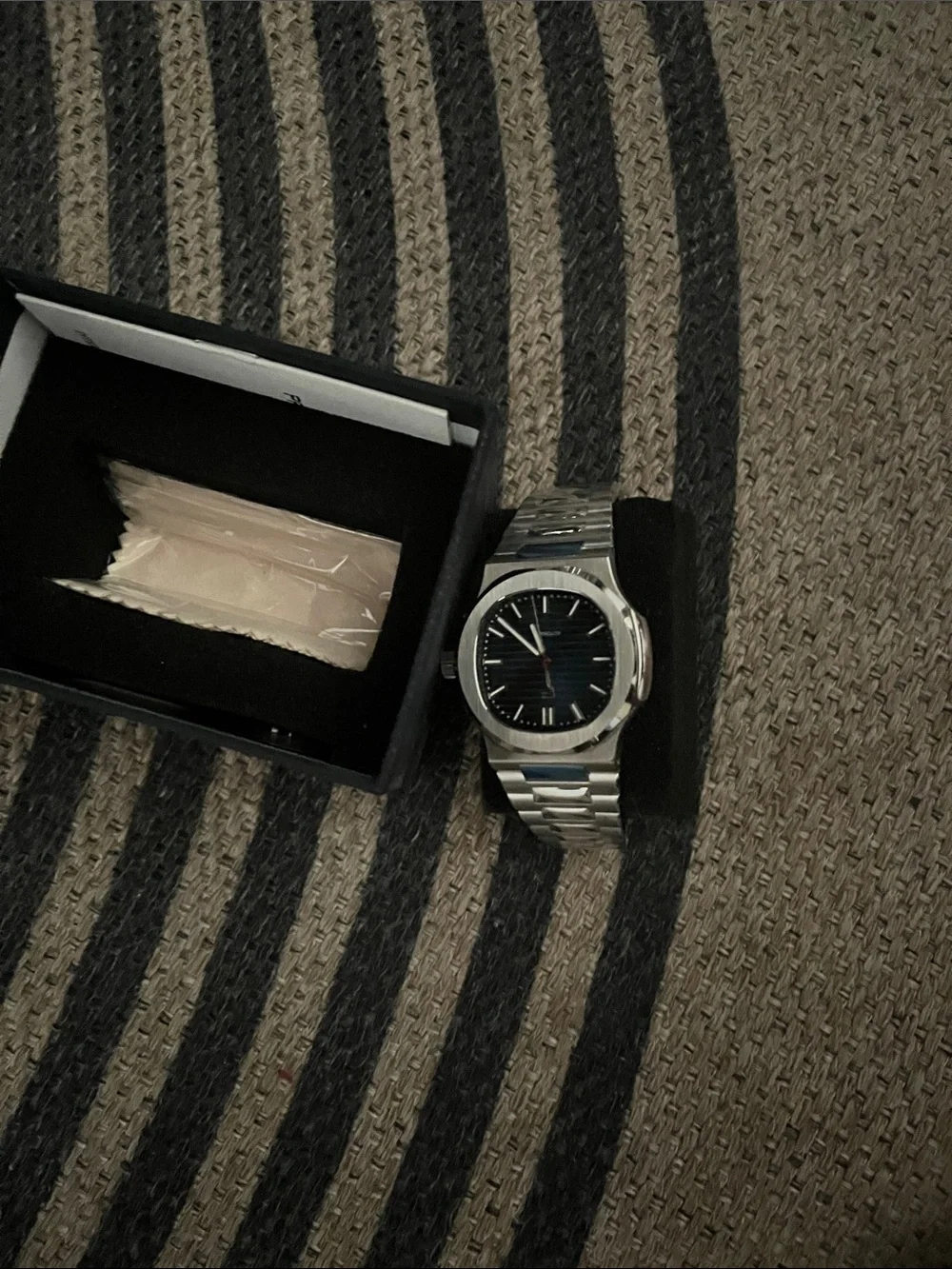 Men's Stainless Steel PD - 1728  with Blue Dial  - & size asjustment kit